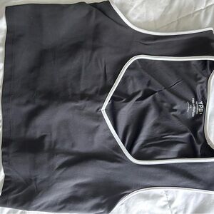 Abercrombie & Fitch Black Tank Top with White Trim